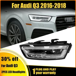 Voor Audi Q3 2016 2017 2018 LED Koplamp Montage Full LED Koplampen Montage Voor Audi Q3 Originele Koplamp 8UO 941033 8UO 941034
