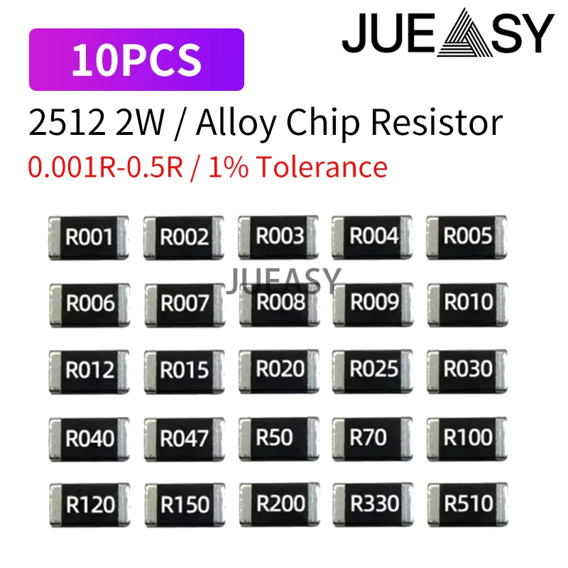 10 قطعة 2W سبائك المقاوم R001 R002 R003 R004 R008 R009 R010 R012 R015 2512 1% R020 R025 R060 R070 R100 R120 R150 R300 6.4X3.2 مللي متر
