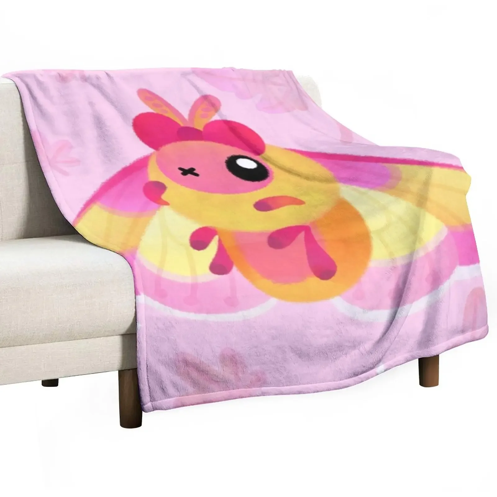 Rosy Maple Moth Throw Blanket Soft Blanket Beautiful Blankets Decorative Sofa Blankets