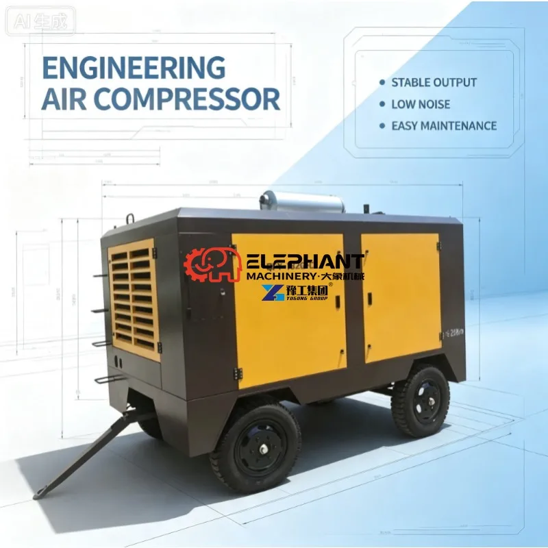 Hot Sale Reinforced Compressor Shockproof Frame Adapt To Rough Ground Outdoor Working Environments