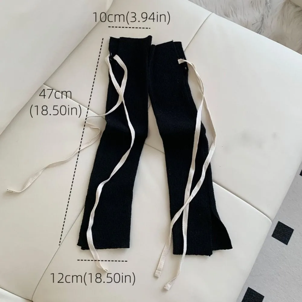 بلون Y2K الدانتيل يصل تدفئة الساق الحلو الباليه غطاء للقدم متماسكة النطاقات طماق ضيقة مطاطا المرأة جوارب الخريف