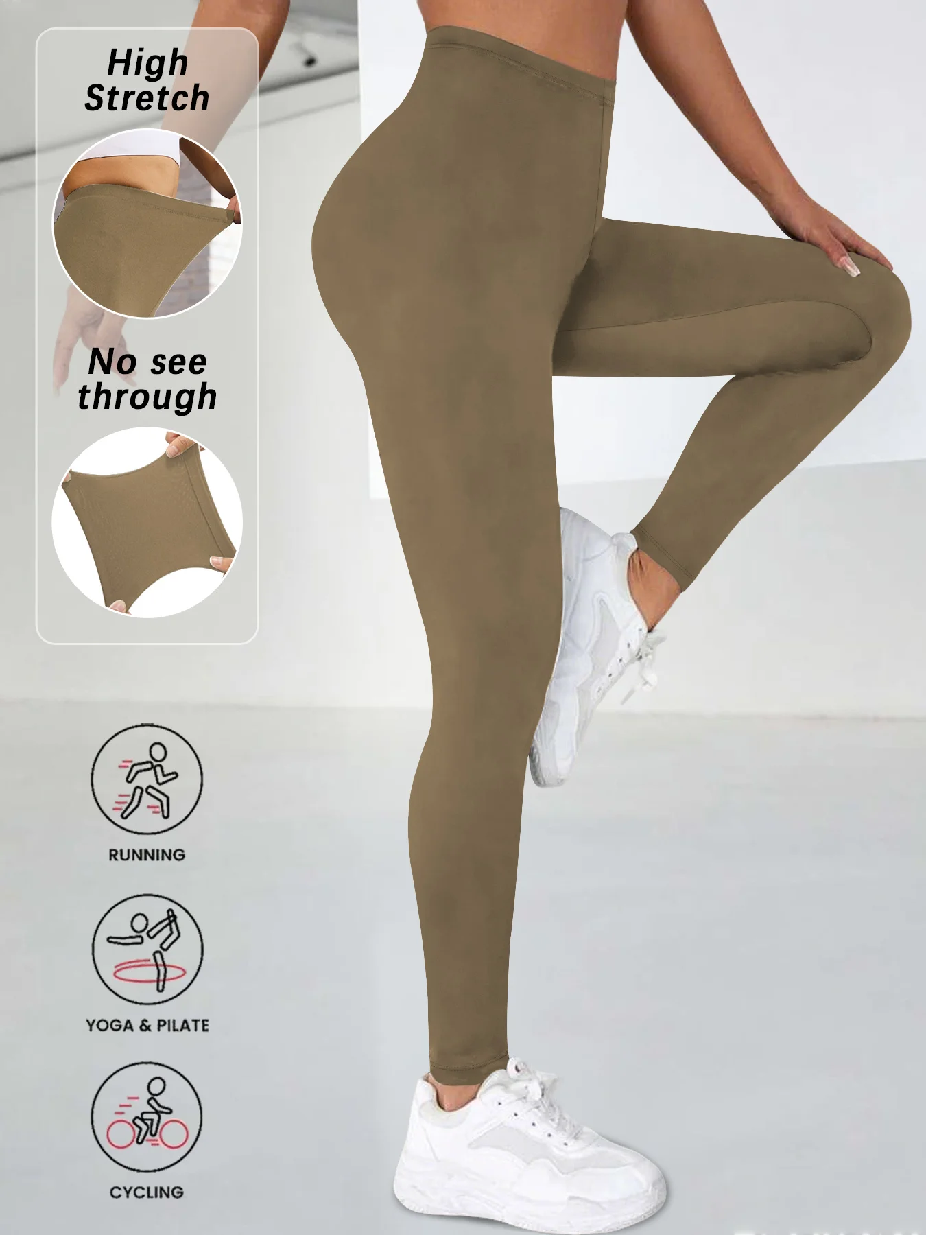 

Women's Super Soft Low Rise Leggings, High Elasticity for Workout Yoga Running and Daily Casual Wear Comfort Stretch Tights