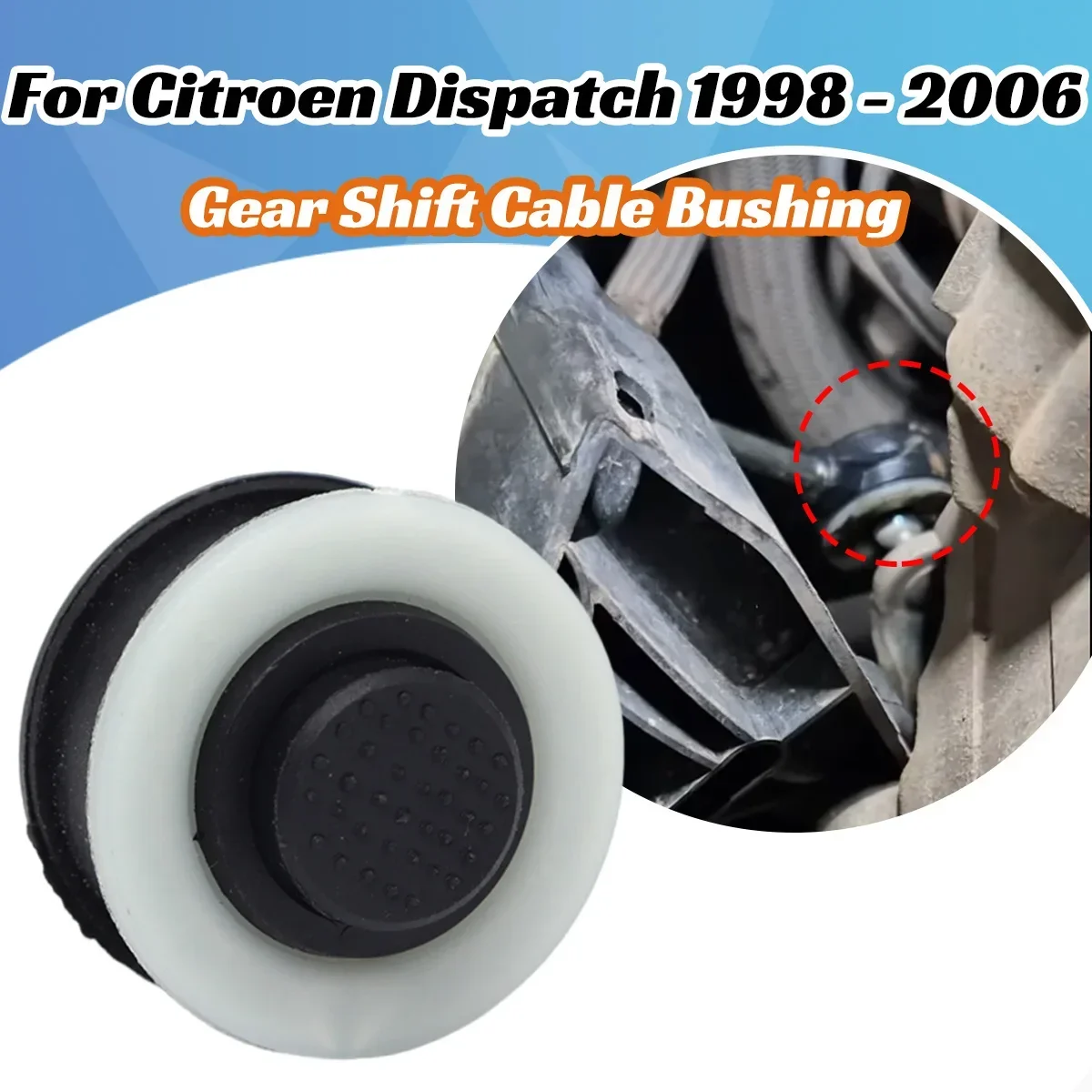 

For Citroen Dispatch 1998 - 2006 Gear Shift Cable End Linkage Shifter Lever Selector Rod Connect Bushing Rod Pivoted Control MT