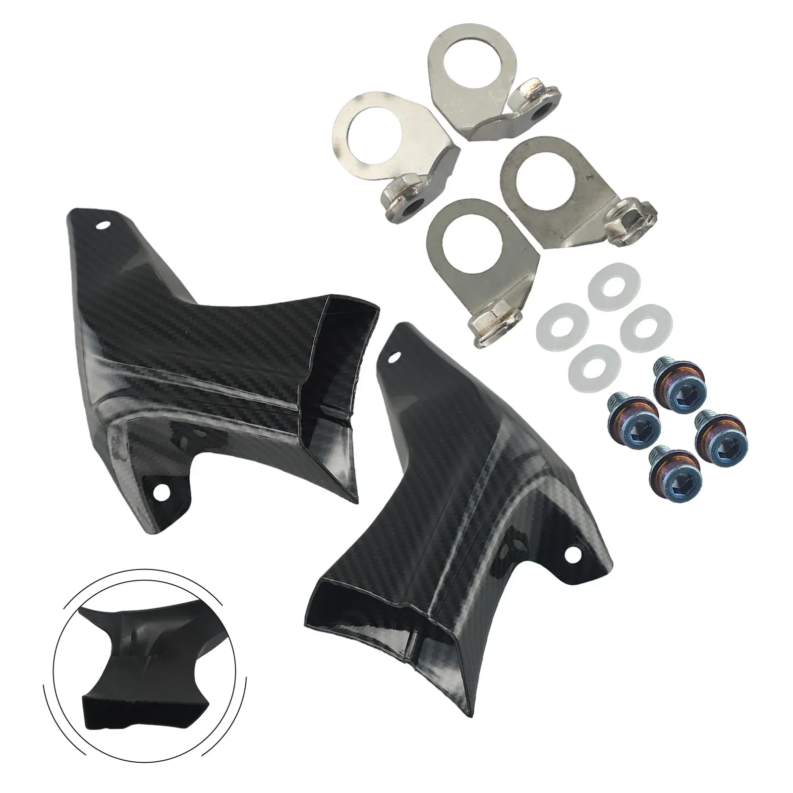 

Carbon Fiber Brake Caliper Air Ducts Cooler for Ducati V4 1098 Enhanced Cooling Efficiency Effortless Mounting