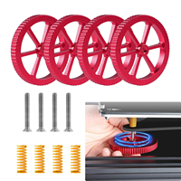 4PCS Upgraded Aluminum Hand Twist Leveling Nut with Hot Bed Die Springs and Screws for Ender 3/3 Pro/3 V2 /5/5 Plus/Pro/CR-10