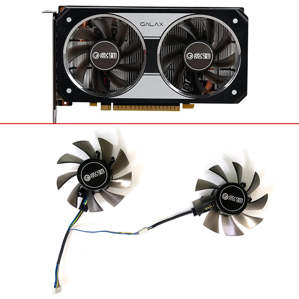 

For Galaxy KFA2 GeForce GTX 1060 OC GTX 1650 SUPER Graphics Cards as replacement Fan 75mm GA82S2H GTX1650 GTX1060 GPU FAN