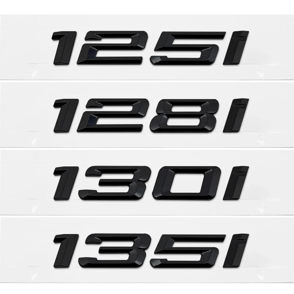 For BMW F52 F40 F20 F21 E81 E82 E87 E88 DIY Sticker Rear Trunk Badge Plastic Decal 1 Series 125i 128i 130i 135i