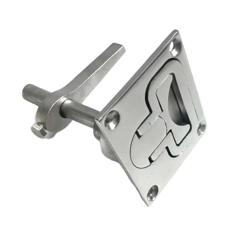 STTL Marine Stainless Steel 316 Boat Locking Pull Hatch Latches Turning Lock Lift Handle Slam Latch