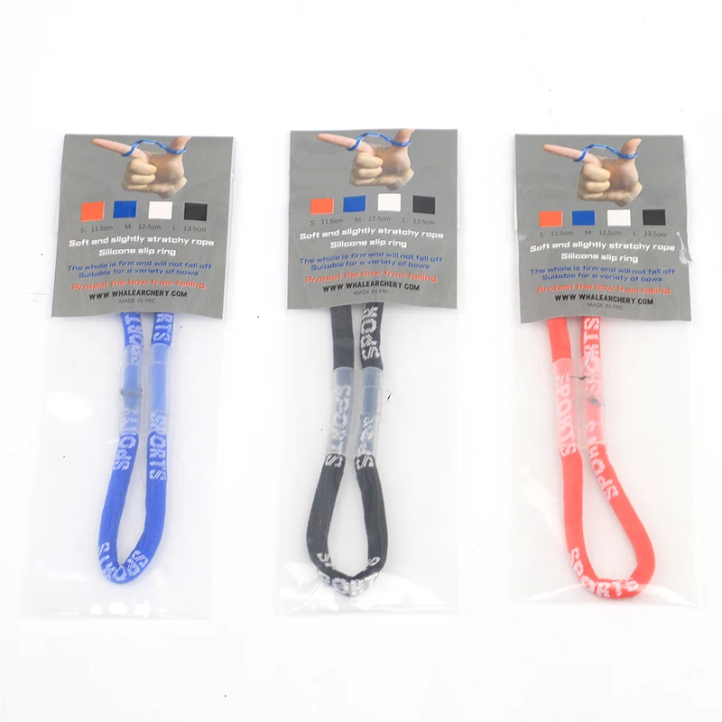 

1 Pc Nylon 4 Color Archery Finger Sling12.5/13.5cm Recurve Bow Adjustable Fingersling for Hunting Archery Accessory
