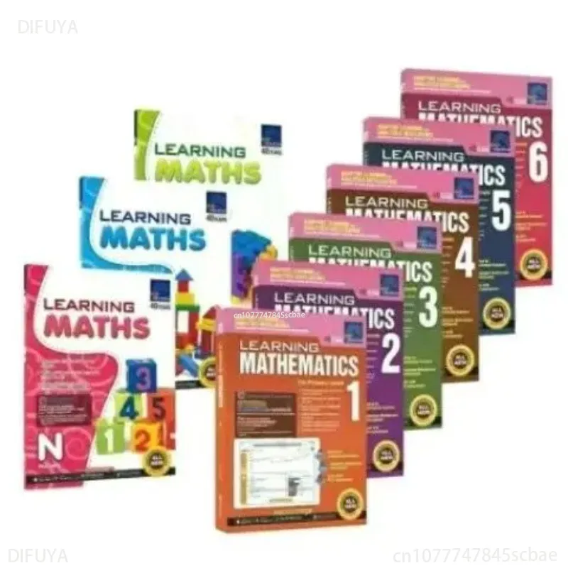 

9 Books English Singapore Math Workbook Sap Learning Mathematics Preschool Primary School Teaching Early Education Book Livros