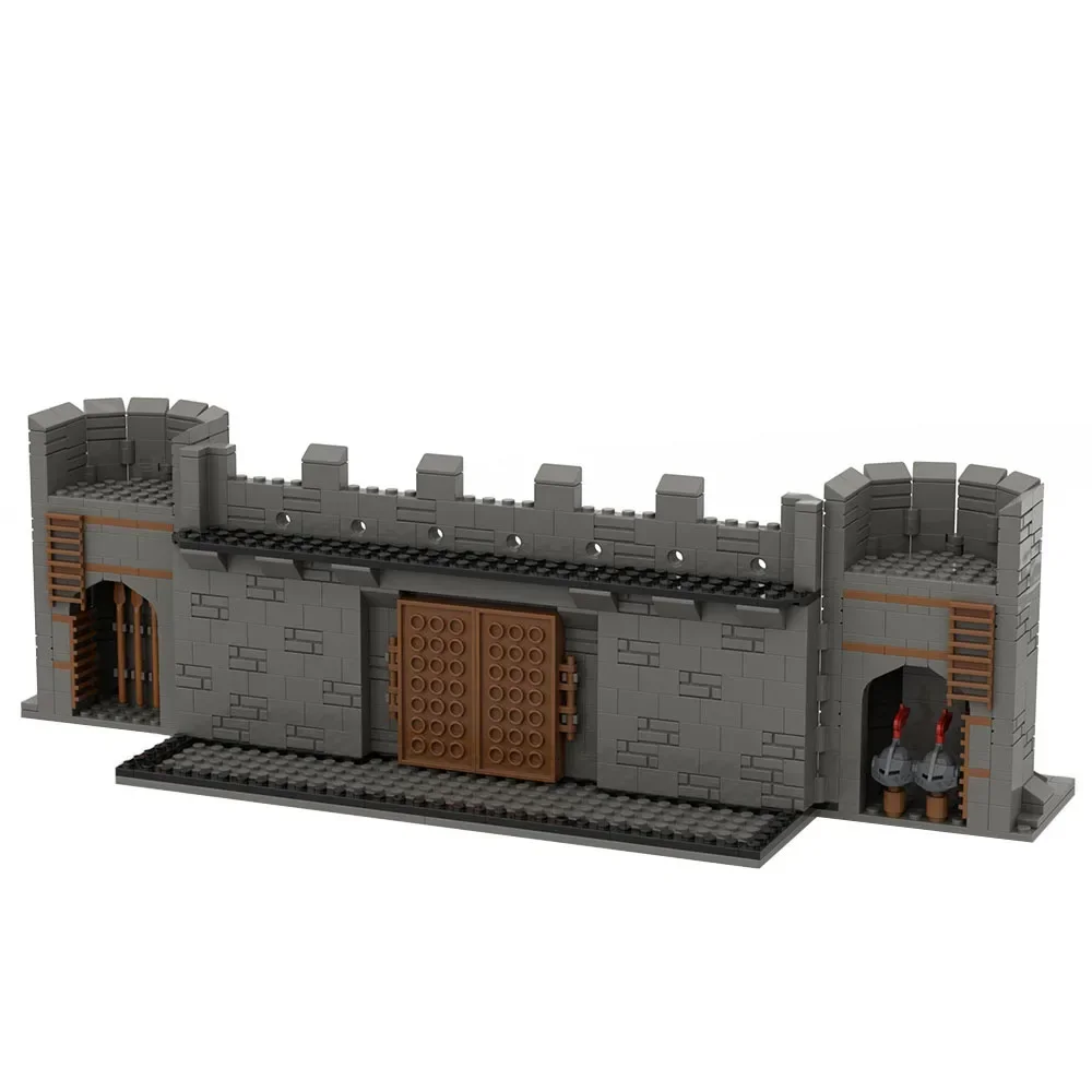 

Small Granule Building Blocks Middle Ages City Wall Sentry Tower Assemble Compatible MOC Figures Model Bricks Children's Toys