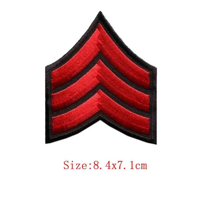 Army Military Rank Medal Iron On Patches Sewing Embroidered Applique for Jacket Clothes Stickers Badge DIY Apparel Accessories view 5