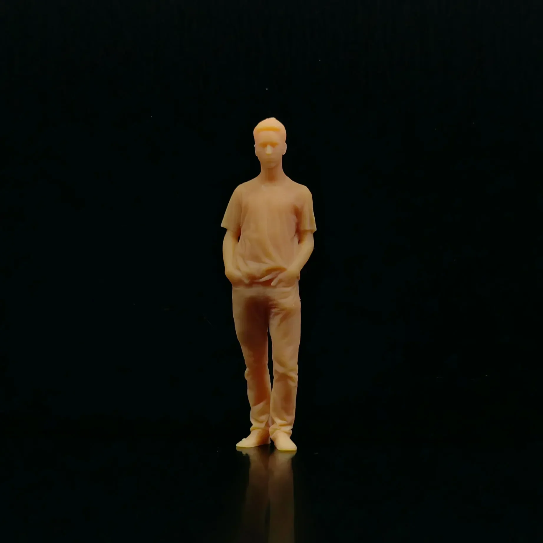 1/64 1/43 Schaalmodel Hars Handen In Pocket Man Ongekleurde Miniatuur Diorama Handgeschilderde T430