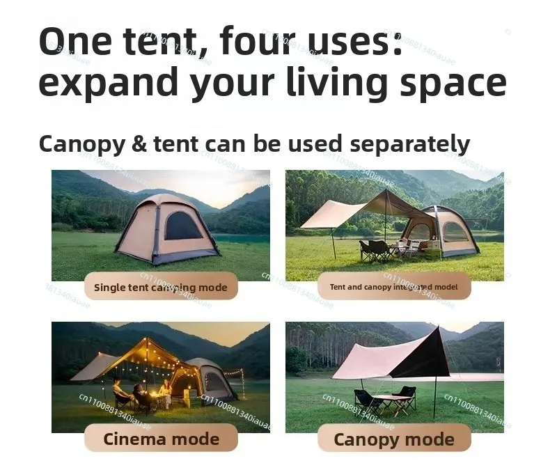 Outdoor Automatic Inflatable Camping Tent Overnight Rain Protection Equipment Park Big Canopy Beach