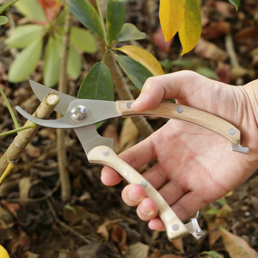 

Durable Stainless Steel Gardening Shears Practical for Tree Branches Easy to Operate Non Slip Handle with Safety Lock Buckle
