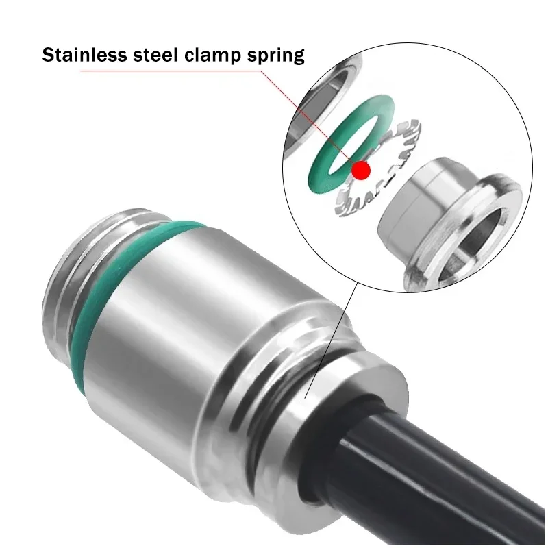 Imagem -02 - Pneumático Acoplamento Conector Rápido Rosca Externa Encaixe Hexagonal Interno Poc-g mm mm mm 10 mm 12 mm 10 Pcs 304 Aço Inoxidável