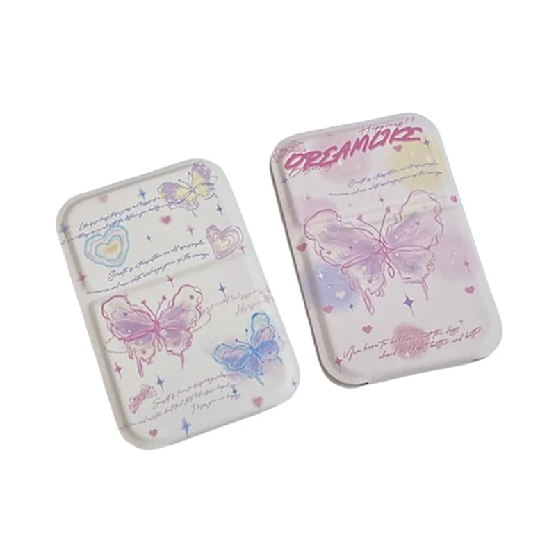 Portable Small Desktop Stand Mirror Butterfly Folding Vanity Mirror Easy To Carry Cosmetic Tools