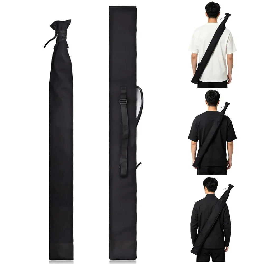 Bolsa para accesorios de disfraz, bolsa gruesa para Bokken con correa, bolsa de transporte negra, estuche de transporte