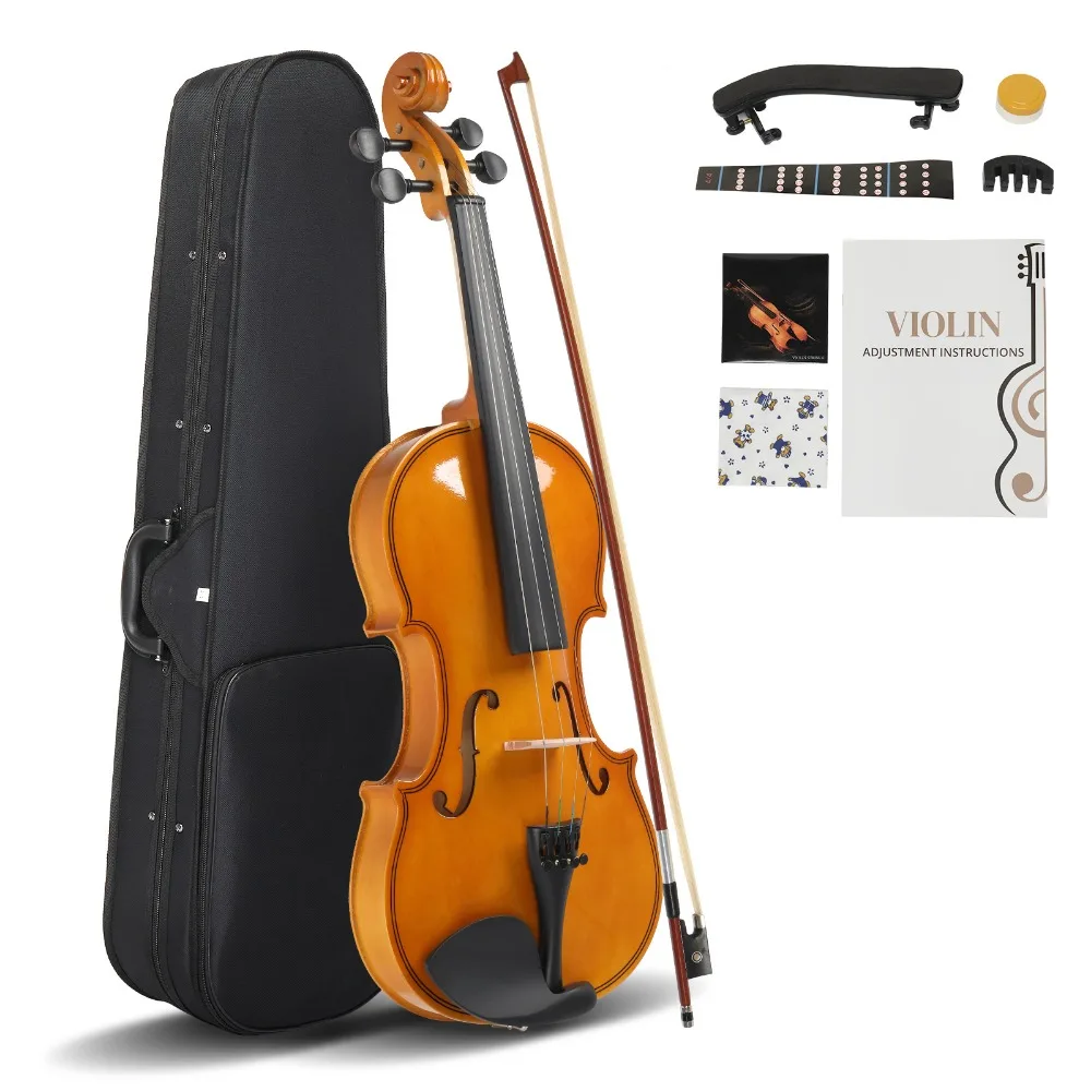 

【Do Not Sell on AmazonFull Size 4/4 Violin Set for Adults Beginners Students with Hard Case,Violin Bow,Shoulder Rest,Rosin,