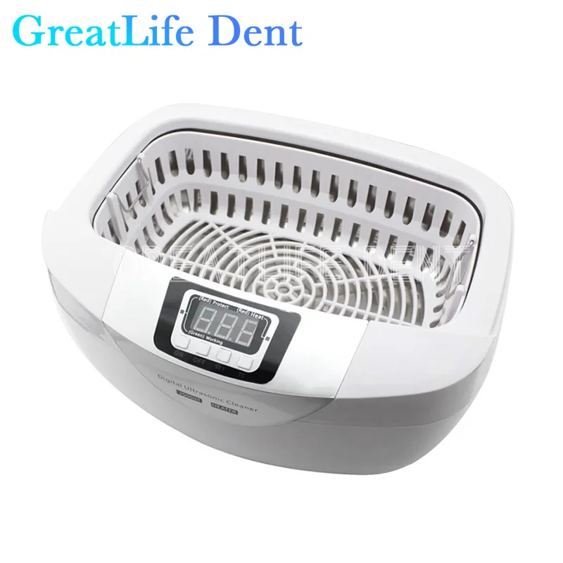 GreatLife Dent Digital Tooth Jewelry Watches Dental 2.5L Ultrasonic Glasses Cleaner Jewelry Cleaner Ultrasonic Cleaner Machine