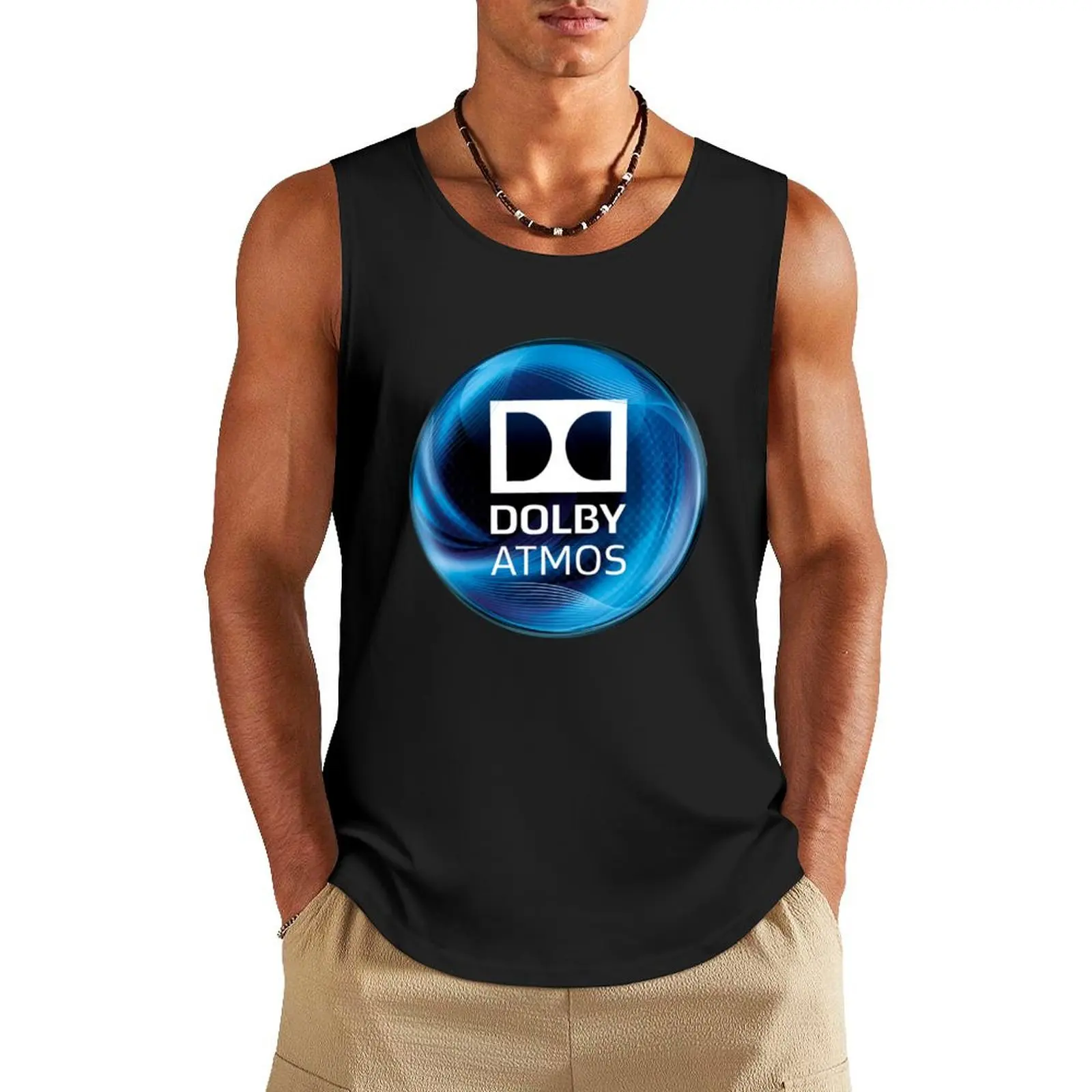 Unusual Exclusive Dolby Atmos Essential Design Essential Tank Top t-shirts for men Men's gym t-shirt