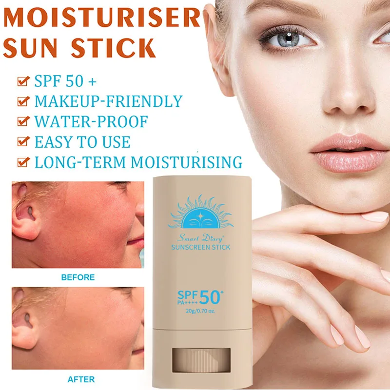 Matte sunscreen stick SPF50 sunscreen long-term protection waterproof and sweat protection ultraviolet skin care