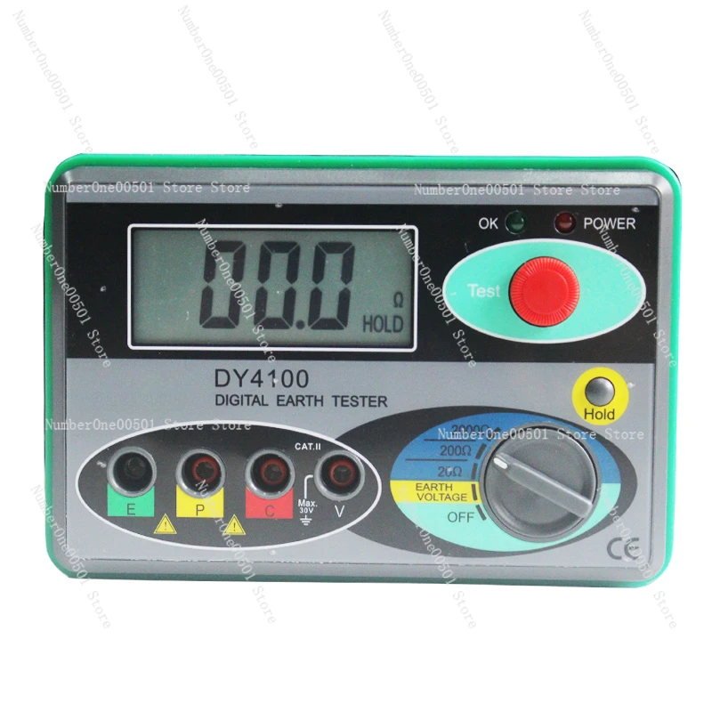

Megohmmeter 0-2000 Ohm Real Digital Earth Tester DY4100 Ground Resistance Tester Meter NEW