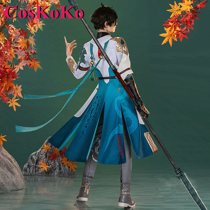 CosKoKo Dan Heng Cosplay Anime Game Honkai: Star Rail Costume Fashion Handsome Combat Uniform Men Set completo gioco di ruolo abbigliamento