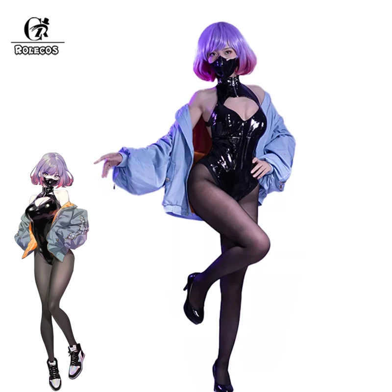 

ROLECOS Astrum Design Mask Girl Luna Cosplay Costume Sexy Women Luna Costume Halloween Full Set with Coat