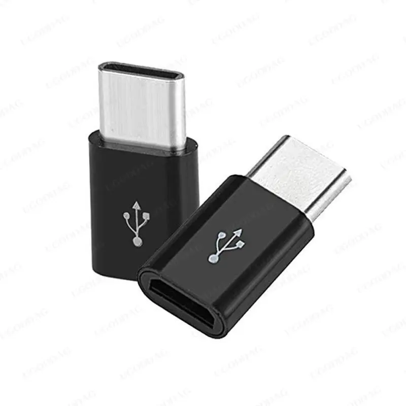 1/2/5 PCS OTG 안드로이드 유형-c-마이크로 USB 어댑터 유형-c 인터페이스 범용 휴대 전화 데이터 라인 충전 변환기