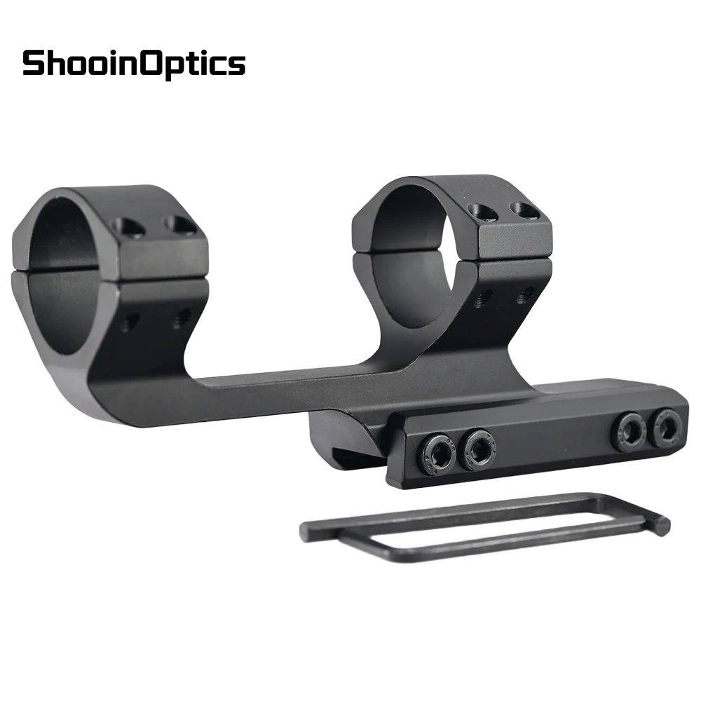 

Shooin Optics Scope Integrated Long Cantilever Mount 20mm Rail Base 30mm Tube Ring