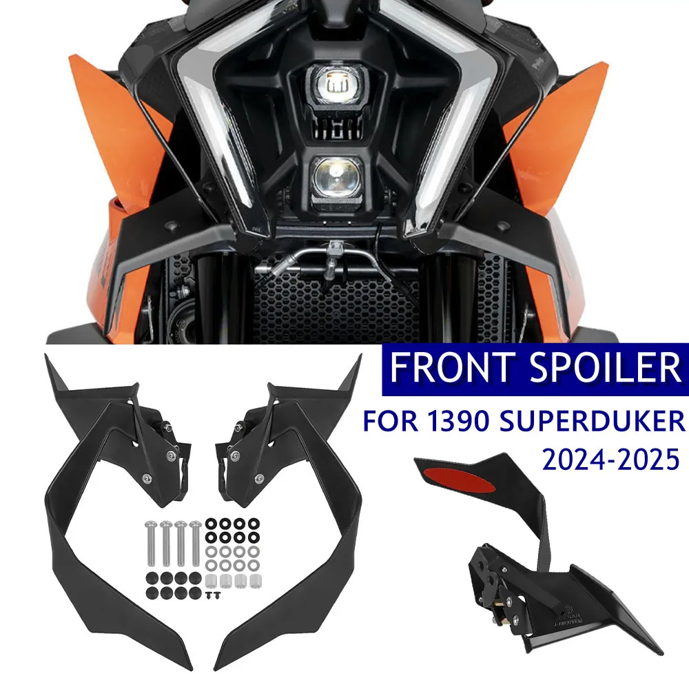 

For 1390 SUPER DUKE R EVO 2024-2025 Motorcycle Front Sport Spoiler Downforce Naked Frontal Aerodynamic Wing Deflector Extension