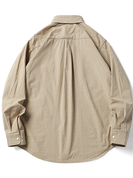High-End Purple Label Long Sleeve Loose Fit Striped Shirt Spring Trendy Brand Unisex Japanese Style Retro Fashion Cotton Shirt