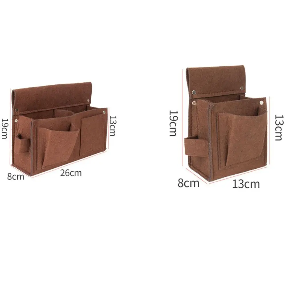 Chemical Fabric Belt Tool Kit Rivet Reinforcement Large Capacity Tool Waist Bag Brown Wear-resistant Carpenter's Nail Bag