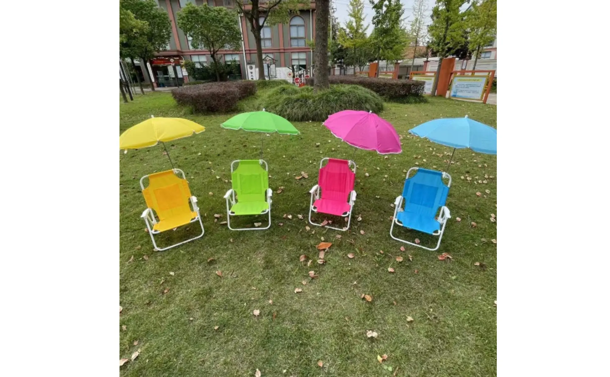 Beach Chair with Umbrella Foldable Kids Beach Chair Sun Protection Lightweight for Party