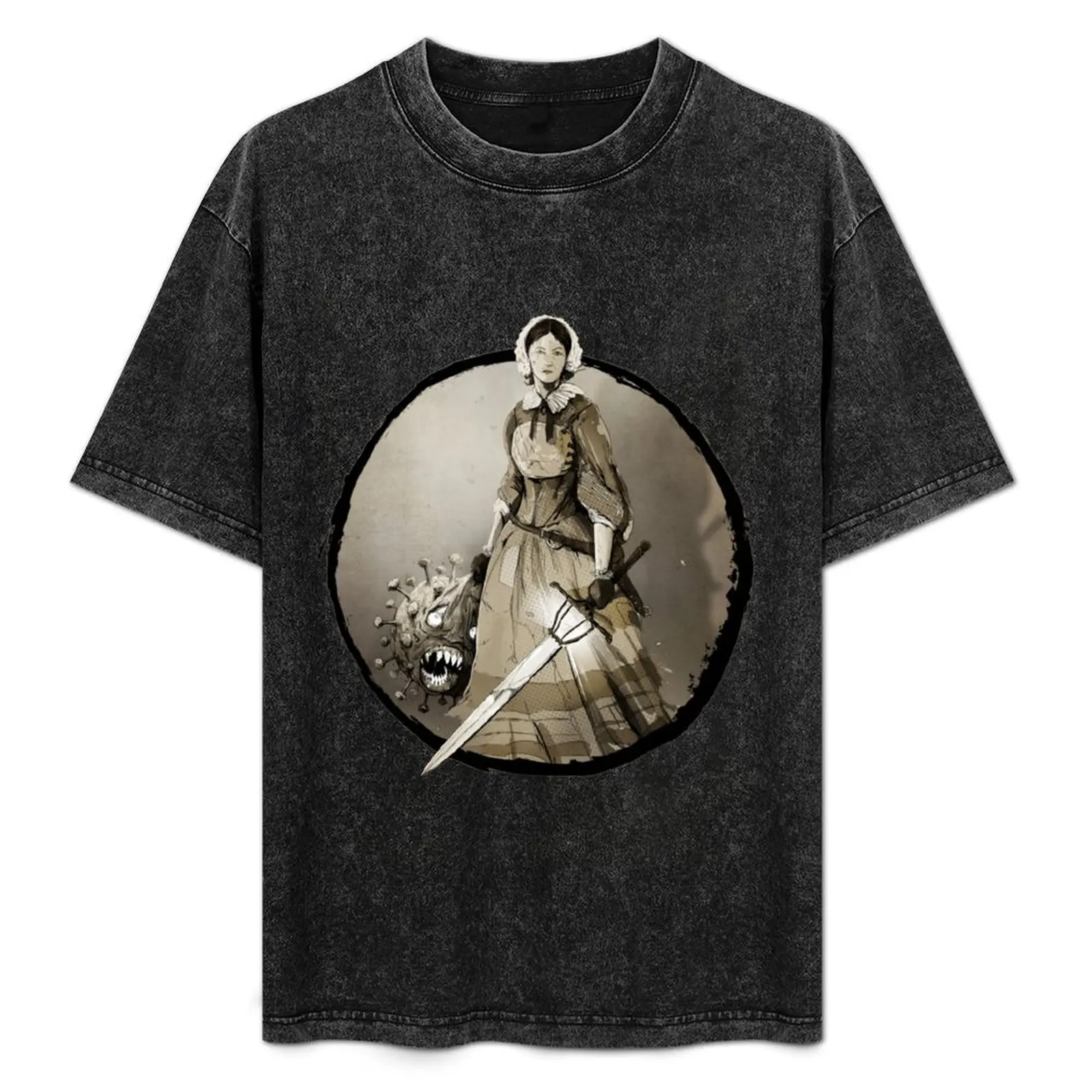 

Nightingale: the First Frontliner T-Shirt Comfortable Workout Short Sleeve Shirt