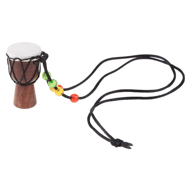 Djembe Percussion Pendant African Drummer Present Supplies for Children Boys Girls Starting Drum Supplies