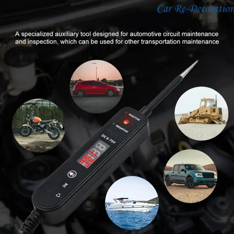 

R58D Extensible Cable Auto Tester 4 to 60V Circuits Polarity for Auto