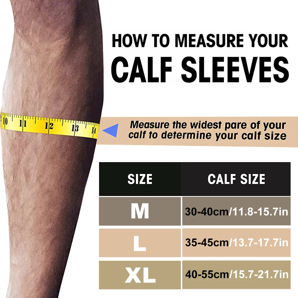1PC Calf Compression Sleeves for Men Women,Footless Compression Socks Support for VaricoseVeins,Nursing,Running,Leg Sleeve Brace