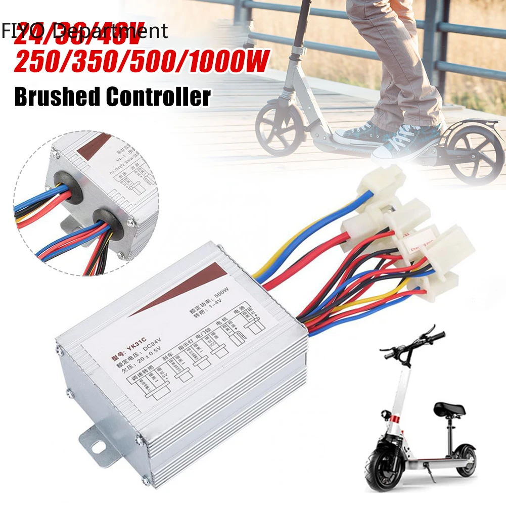 24V/36V/48V 250/350/500W/1000W DC Electric Bike Motor Brushed Controller for Electric Bicycle Scooter Ebike Controller Accessory