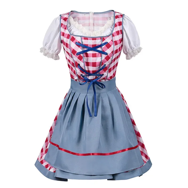 ss23Oktoberfest Cosplay Kostüm Kleid Schürze Komplette Sets für Frauen Mädchen Uniform Bier Festival Halloween Karneval Kleidung Roleplay