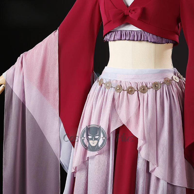 أنيمي يوميات الصيدلي Maomao المرأة تأثيري حلي فستان رقص أحمر ملابس الهالوين كرنفال حفلة موحدة