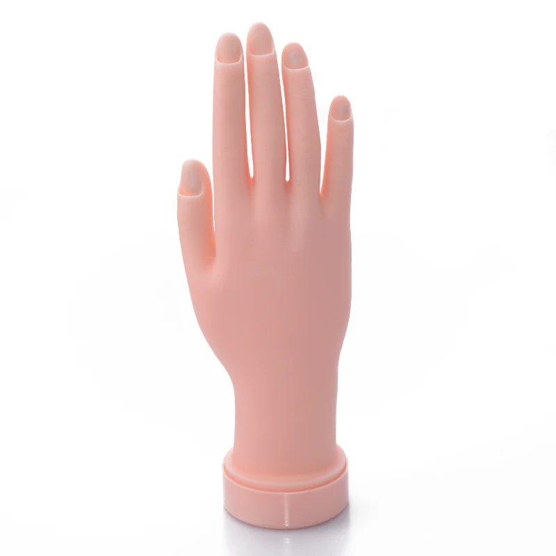 Flexibles Weiches Nagel-Übungshandmodell Biegbare Künstliche Hand für Maniküre-Training Nagelstudio-Werkzeuge – Detail 1