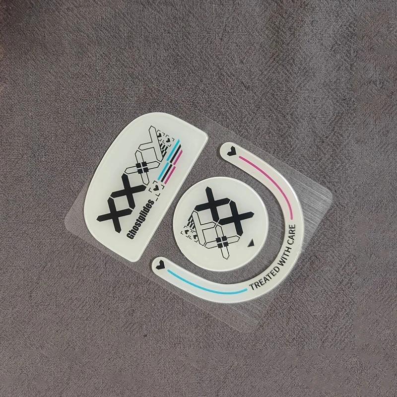 Glass Mouse Feet Sticker For  G Pro X Superlight 2 Gaming Mouse Rounded Curved Edge Skates Suitable For FPS MOBA Games