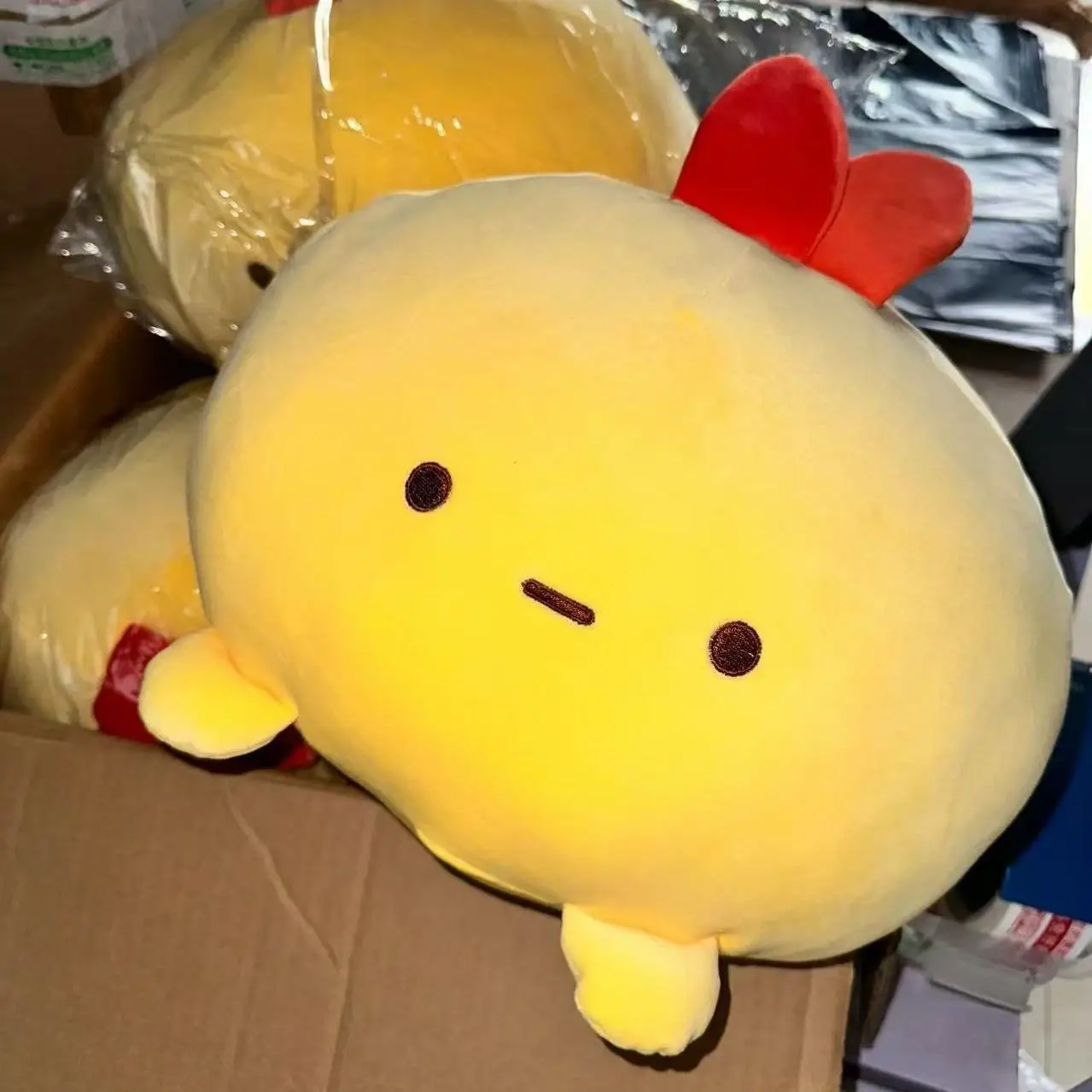 Sumikko Gurashi Fried Shrimp Tempura Round Plush Toy Soft Cute Squishy Stuffed Doll Bedtime Sleeping Pillow For Kids Adults Gift