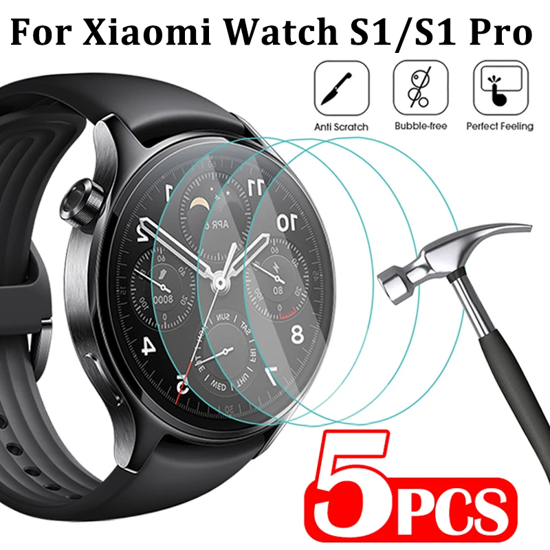 1-5 pezzi di vetro temperato per Xiaomi Watch S1/S1 Pro Smartwatch HD proteggi schermo antigraffio trasparente per Mi Watch S1 Pro