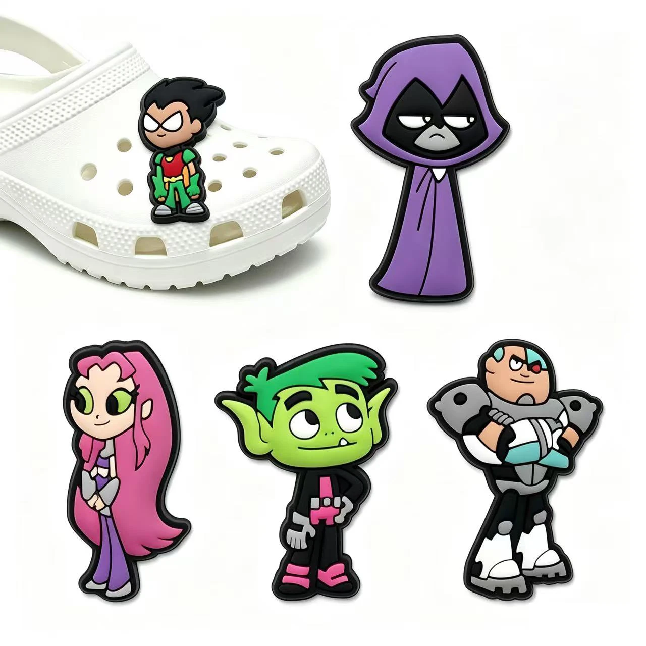 5-50PCS Popular Cartoon Characters Shoe Charms For Sandals, Shoe Decoration Accessories Shoe Pins Great Gift For Men Women