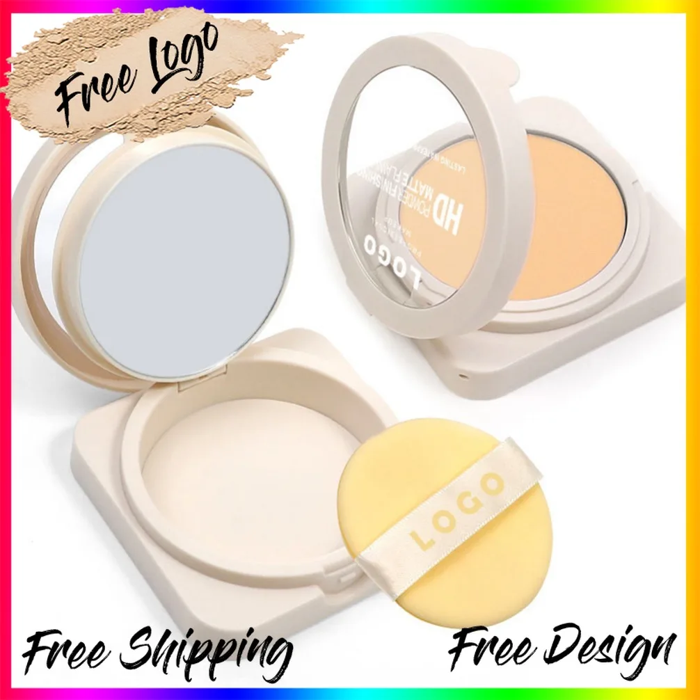 プライベートラベル 22 色防水防汗コンシーラープレストパウダーオイルコントロールスムージングナチュラルカバレッジカスタムロゴメイクアップ