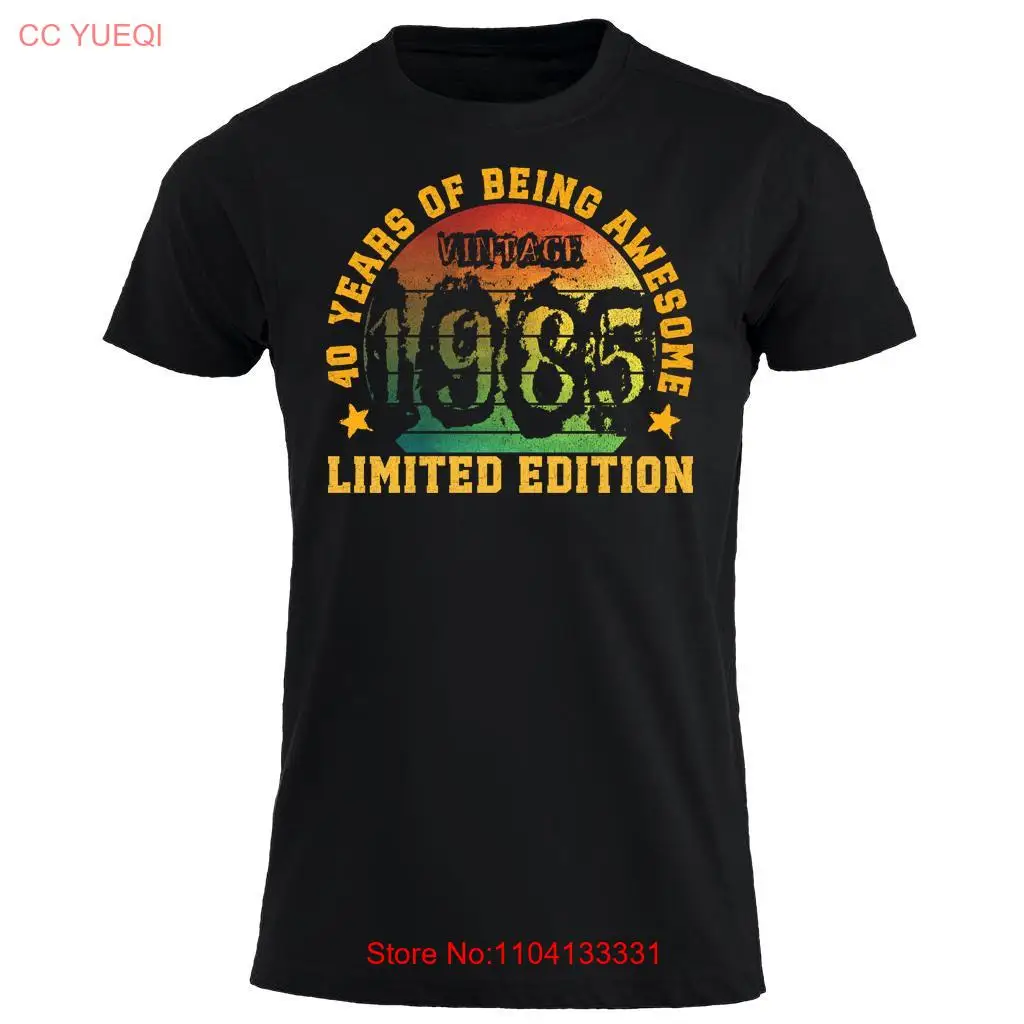 

40th Birthday 1985 30 Years Of Being Awesome Retro Vintage Style 40 T shirt s Funny Ideas for BDay long or short sleeves