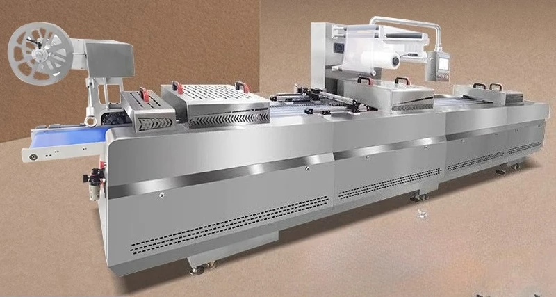 Máquina envasadora al vacío de tocino, salchicha de caqui crujiente de maíz, máquina de sellado de huevos de pato salados y frijoles secos